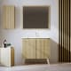 Ensemble de meubles de salle de bain en bois massif Alpes 14 Bruntec principal 0