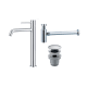 Pack Imex Monza robinet de lavabo à bec haut + Bonde à déclic + Siphon rond apparent principal 0