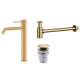 Pack Imex Monza robinet de lavabo à bec haut + Bonde à déclic + Siphon rond apparent principal 3