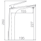 Robinet de lavabo Escocia Imex croquis 1