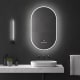 Miroir de salle de bains avec éclairage LED Luzon Eurobath principal 2