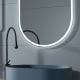 Miroir de salle de bains avec éclairage LED Luzon Eurobath détail 3