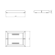 Porte-savon de bain Micra Cosmic croquis 1