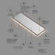 Miroir de salle de bains avec l'éclairage LED Palermo Ledimex option 6