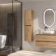 Meuble de salle de bains avec plan de toilette en bois MDF hydrofuge Box Viso principal 1