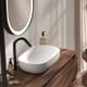 Meuble de salle de bains avec plan de toilette en bois hydrofuge Box Visobath détail 2