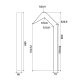 Robinet de douche extérieur Imex Niagara croquis 16