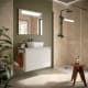 Meuble de salle de bain Noja Salgar avec comptoir en bois principal 1