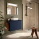 Meuble de salle de bains avec plan de toilette en bois Noja Salgar principal 4