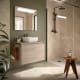 Meuble de salle de bains avec plan de toilette en bois Noja Salgar principal 7