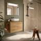 Meuble de salle de bains avec plan de toilette en bois Noja Salgar principal 8
