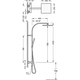 Pack robinetterie de lavabo + robinetterie de bidet + ensemble de douche Ensemble de douche Cuadro Tres croquis 5