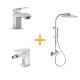Pack robinetterie de lavabo + robinetterie de bidet + ensemble de douche Ensemble de douche Cuadro Tres principal 0