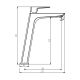 Mitigeur de lavabo Marriot GME croquis 8