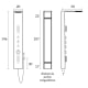 Colonne de douche hydromassante Amanzi Sagobar croquis 1