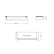 Distributeur de savon de bain Metric M Cosmic croquis 2