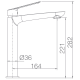 Robinetterie de lavabo Luxor Imex croquis 3