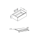 Ensemble meuble de salle de bain avec plan vasque Flow Coycama croquis 4
