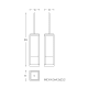 Bathroom Toilette brush set The Grid Cosmic croquis 4