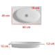Lavabo suspendu California Bruntec croquis 1