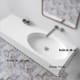 Lavabo suspendu California Bruntec croquis 2