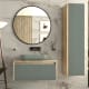 Meuble de salle de bain avec plan de toilette en bois Lambda Coycama principal 7