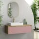 Meuble de salle de bain avec plan de toilette en bois Lambda Coycama principal 6