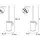 Porte-brosse de salle de bain Arena Mediterranea del baño croquis 1