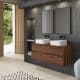 Meuble de salle de bains avec plan de toilette en bois Boston Bruntec principal 1