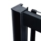 Paroi de douche profilés noirs Sabik Bruntec détail 3