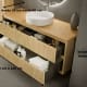 Meuble de salle de bain en bois massif avec plan de toilette Alpes 19 Bruntec croquis 4