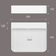 Sil Art and Bath petite vasque suspendue croquis 1