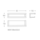 Tablette de douche Architect S+ Cosmic croquis 7