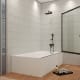 Paroi de baignoire coulissante et pivotante Milano Bruntec détail 2