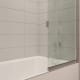 Paroi de baignoire coulissante et pivotante Milano Bruntec détail 3