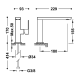 Robinet de lavabo Loft Tres croquis 1