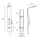 Colonne de douche hydromassante Mul Sagobar croquis 3