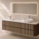 Meuble de salle de bains avec plan de toilette Solid Surface Duna Bruntec détail 5