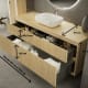 Meubles de salle de bain modernes en bois massif Alpes Bruntec croquis 5
