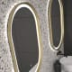 Miroir de salle de bains avec éclairage LED Boracay Eurobath détail 4