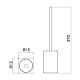 Porte-brosse de toilette Form Medimex croquis 7