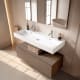 Ensemble de meubles de salle de bain avec lavabo en céramique de 12 cm de hauteur et tiroirs Nomad Viso principal 11