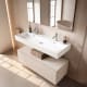 Ensemble de meubles de salle de bain avec lavabo en céramique de 12 cm de hauteur et tiroirs Nomad Viso principal 7