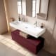 Ensemble de meubles de salle de bain avec lavabo en céramique de 12 cm de hauteur et tiroirs Nomad Viso principal 13