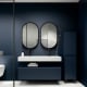 Ensemble de meubles de salle de bain avec lavabo en céramique de 12 cm de hauteur et tiroirs Nomad Viso principal 3