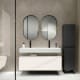 Ensemble de meubles de salle de bain avec lavabo en céramique de 12 cm de hauteur et tiroirs Nomad Viso principal 2