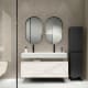 Ensemble meuble de salle de bain avec lavabo en céramique de 12 cm de hauteur et tiroirs Nomad Visobath principal 2