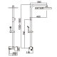 Set de douche Saona Imex croquis 2