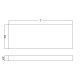 Plan de toilette Coycama Amber croquis 2