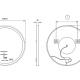 Miroir de salle de bain avec éclairage LED París Ledimex croquis 10